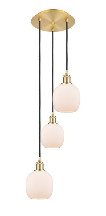 Innovations 113B-3P-SG-G101 LED Pendant, Satin Gold