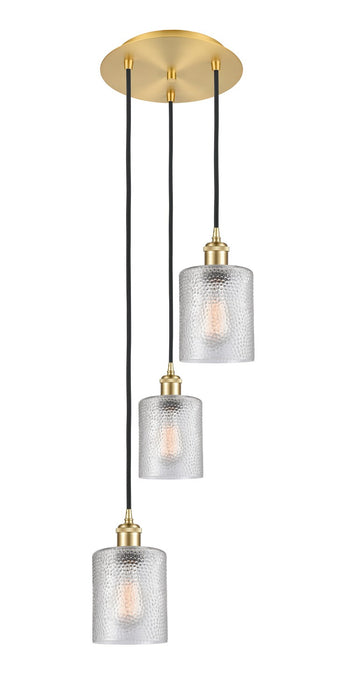 Innovations 113B-3P-SG-G112 LED Pendant, Satin Gold