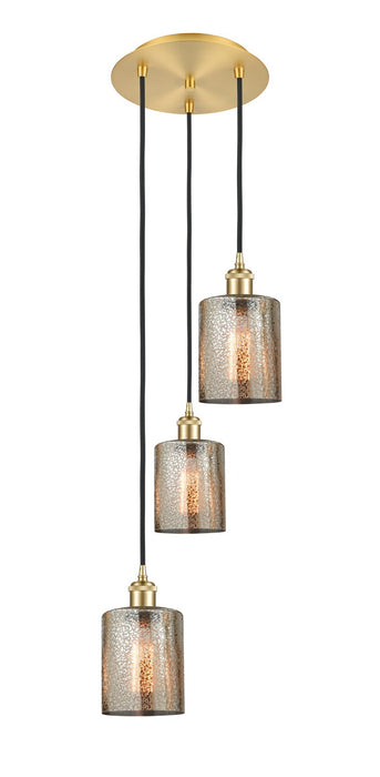 Innovations 113B-3P-SG-G116 LED Pendant, Satin Gold