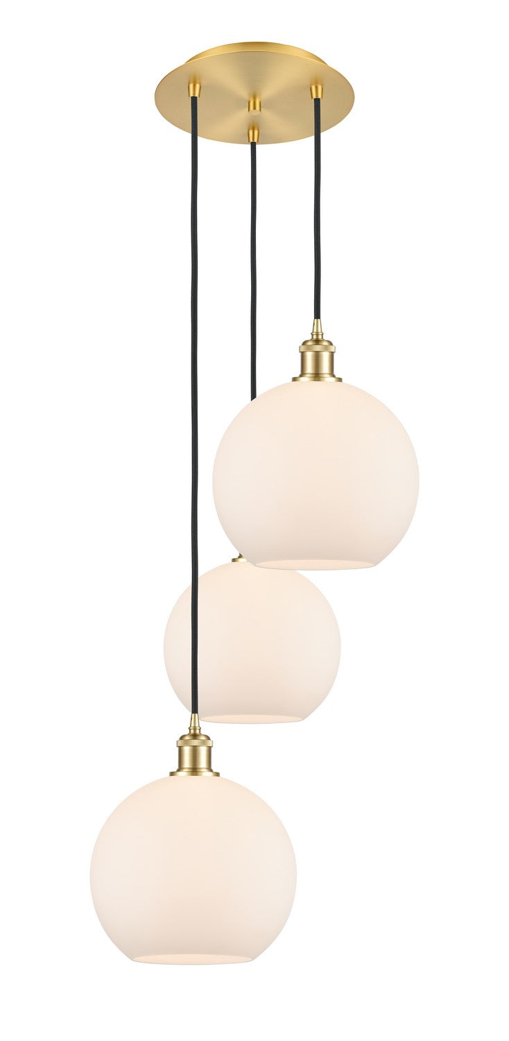 Innovations 113B-3P-SG-G121-10 LED Pendant, Satin Gold