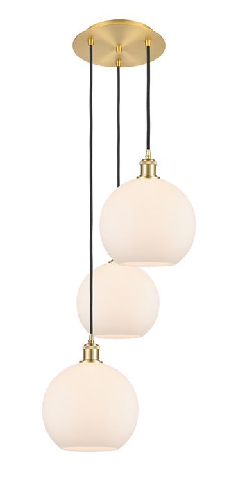 Innovations 113B-3P-SG-G121-10 LED Pendant, Satin Gold