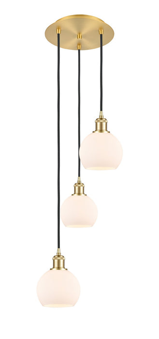 Innovations 113B-3P-SG-G121-6 LED Pendant, Satin Gold