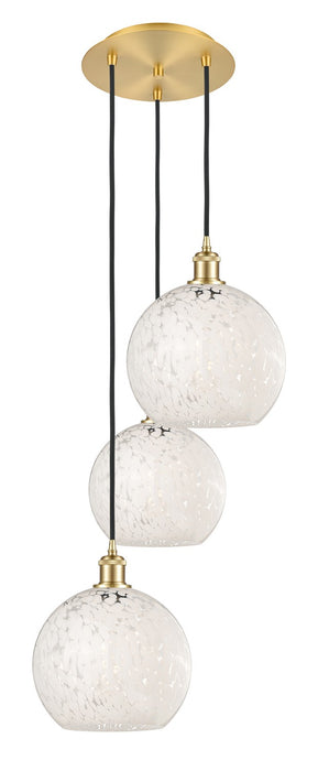 Innovations 113B-3P-SG-G1216-10WM LED Pendant, Satin Gold