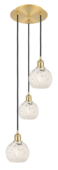 Innovations 113B-3P-SG-G1216-6WM LED Pendant, Satin Gold