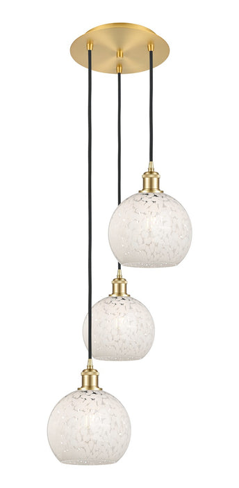 Innovations 113B-3P-SG-G1216-8WM LED Pendant, Satin Gold