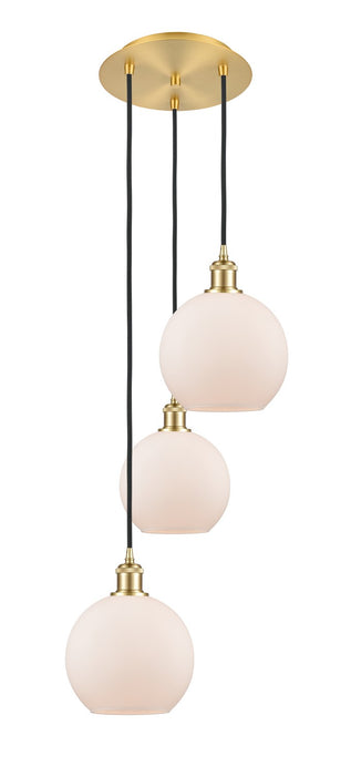 Innovations 113B-3P-SG-G121-8 LED Pendant, Satin Gold