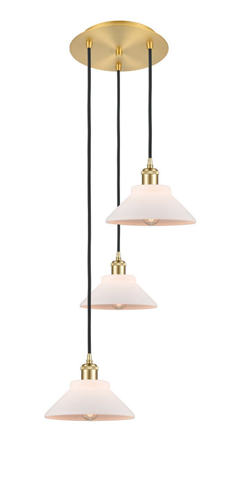 Innovations 113B-3P-SG-G131 LED Pendant, Satin Gold