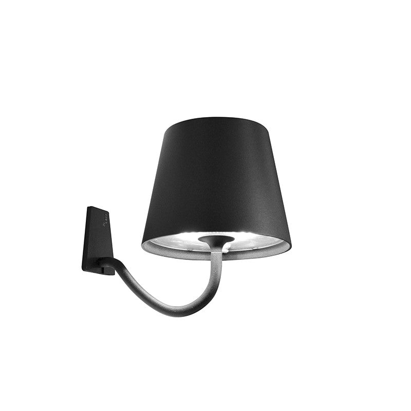 Zafferano LD0288N4 LED Wall Lamp, Dark grey