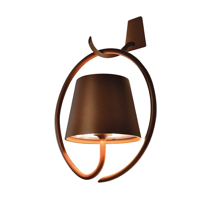 Zafferano LD0289R4 LED Wall Lamp, Rust