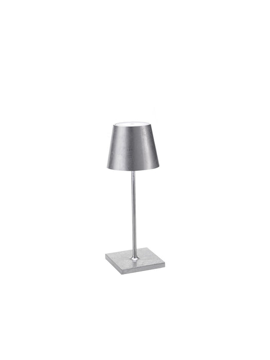 Zafferano LD0320BFA LED Table Lamp, Silver leaf