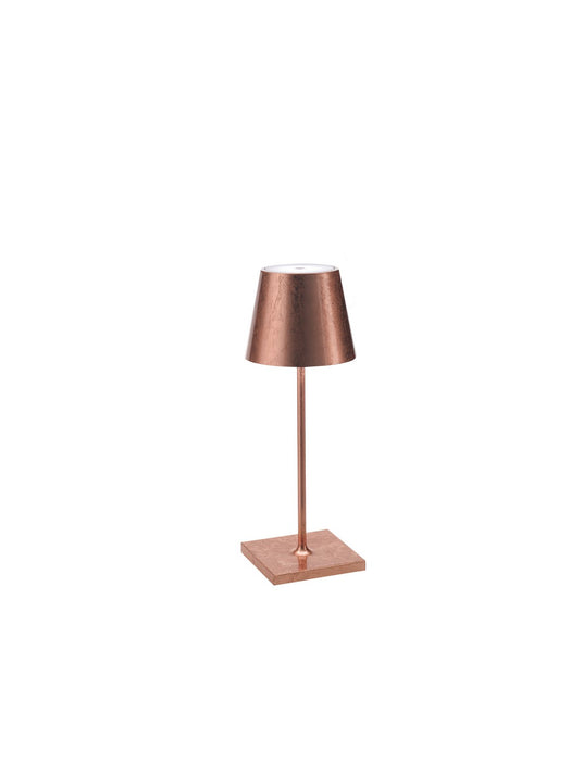 Zafferano LD0320RFR LED Table Lamp, Copper leaf