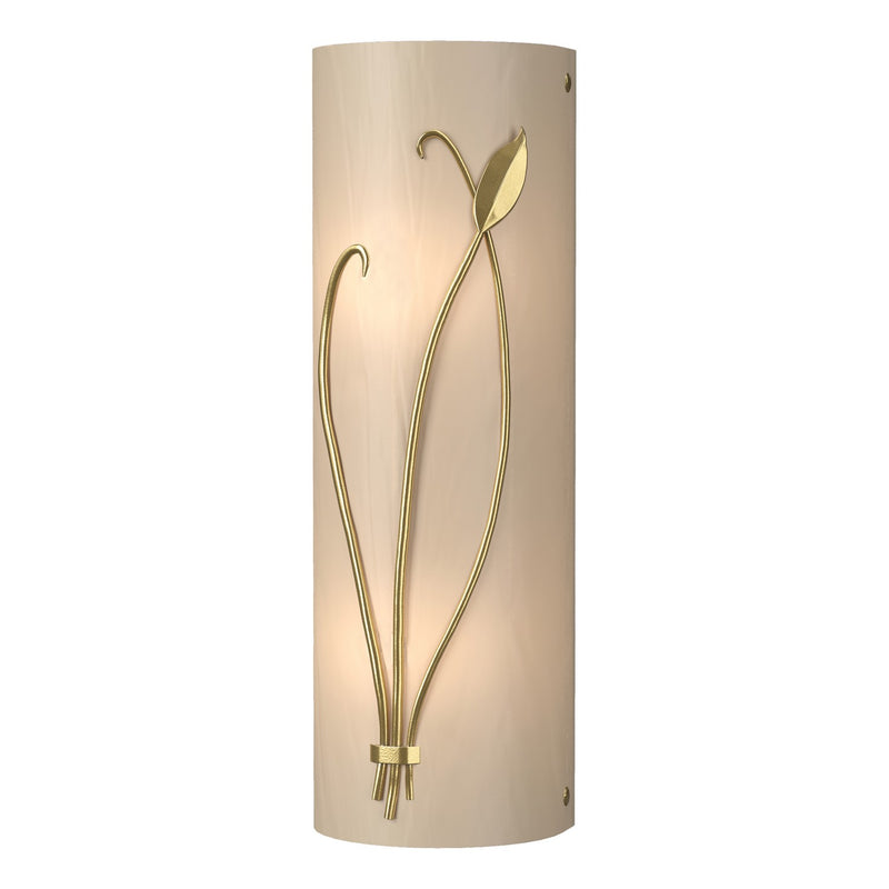 Hubbardton Forge 205770-SKT-LFT-86-BB0410 Two Light Wall Sconce, Modern Brass