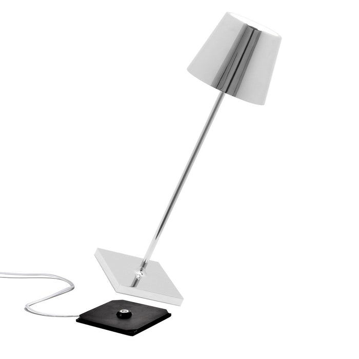 Zafferano LD0340C4 LED Table Lamp, Chrome