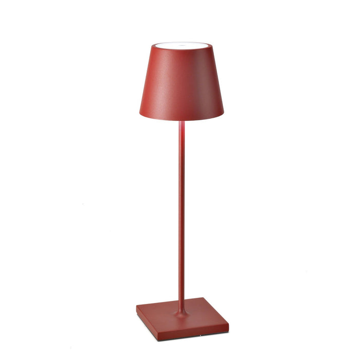 Zafferano LD0340F4 LED Table Lamp, Red