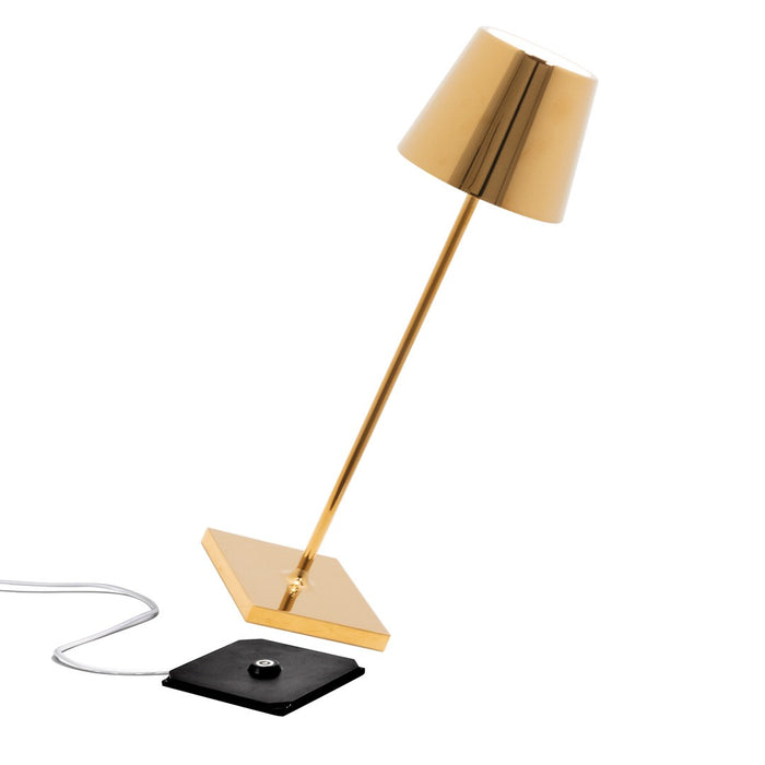 Zafferano LD0340O4 LED Table Lamp, Gold