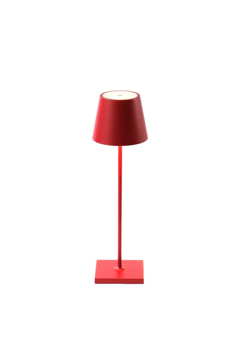 Zafferano LD0340U4 LED Table Lamp, Ruby Red