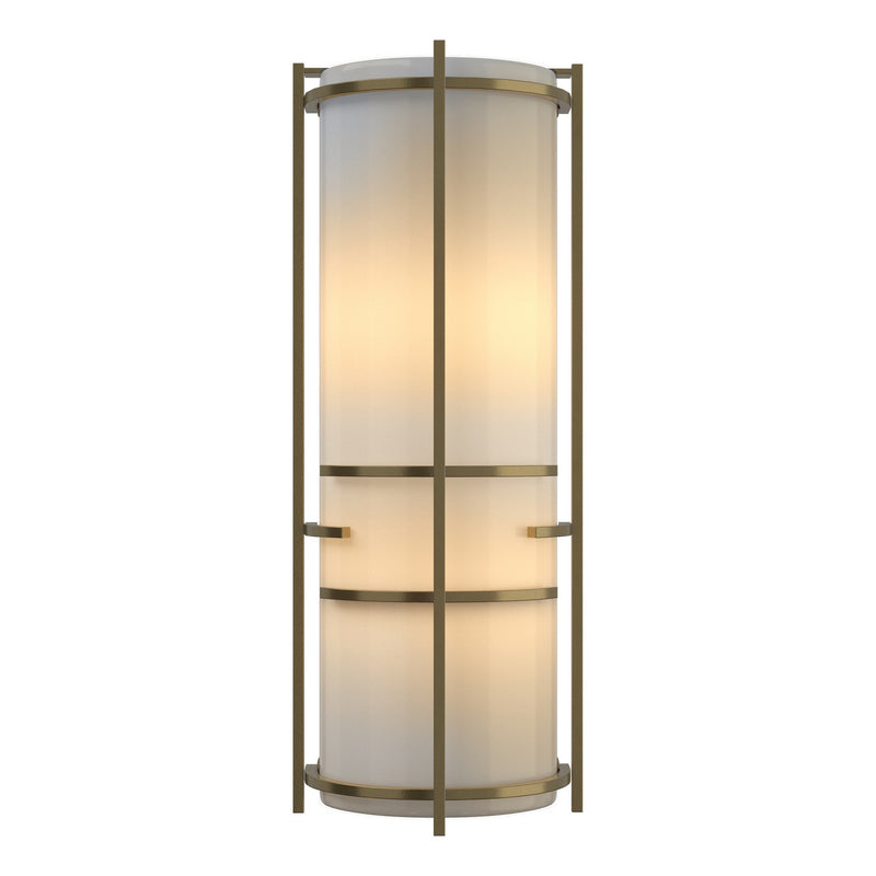 Hubbardton Forge 205910-SKT-86-CC0412 Two Light Wall Sconce, Modern Brass
