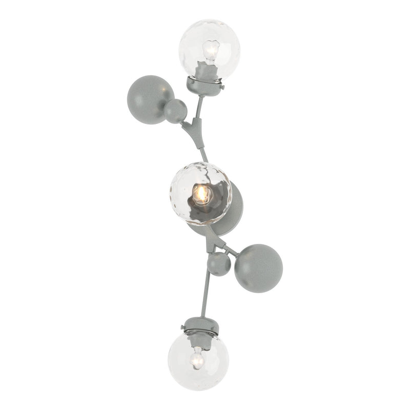 Hubbardton Forge 206050-SKT-82-LL0629 Three Light Wall Sconce, Vintage Platinum