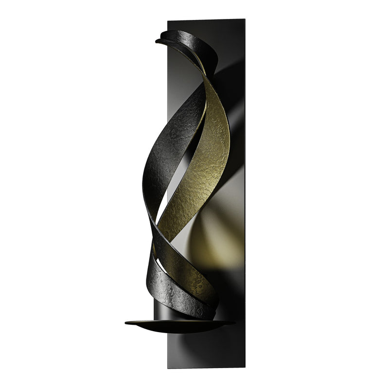 Hubbardton Forge 206120-SKT-10 One Light Wall Sconce, Black