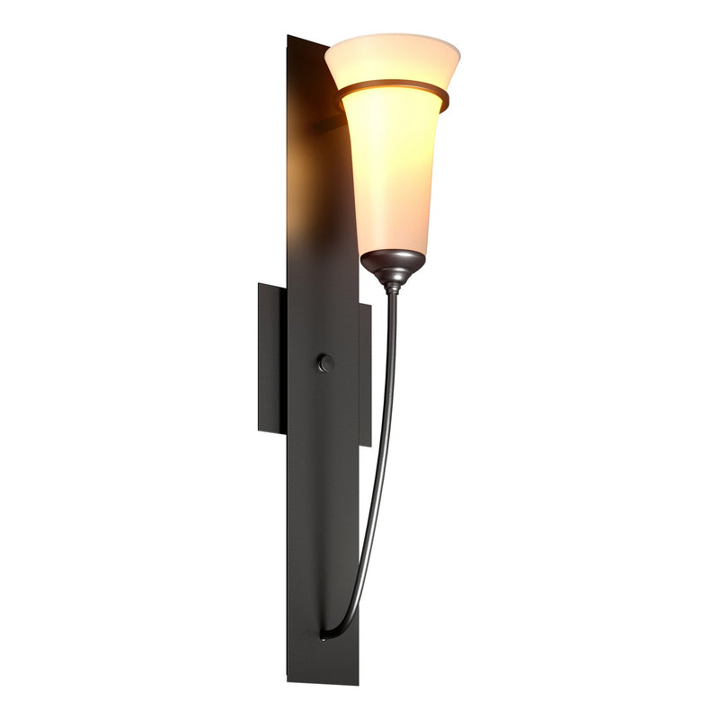 Hubbardton Forge 206251-SKT-10-GG0068 One Light Wall Sconce, Black