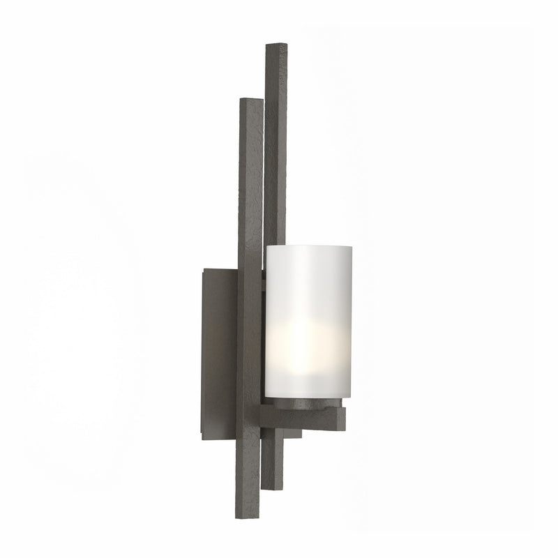 Hubbardton Forge 206301-SKT-LFT-14-GG0168 One Light Wall Sconce, Oil Rubbed Bronze