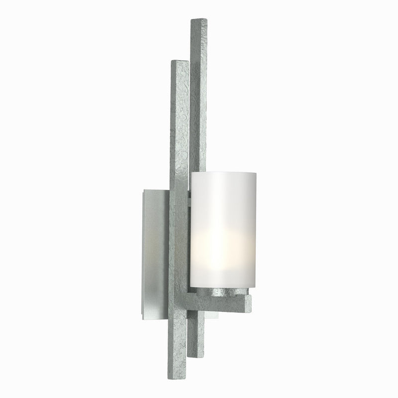 Hubbardton Forge 206301-SKT-LFT-82-GG0168 One Light Wall Sconce, Vintage Platinum