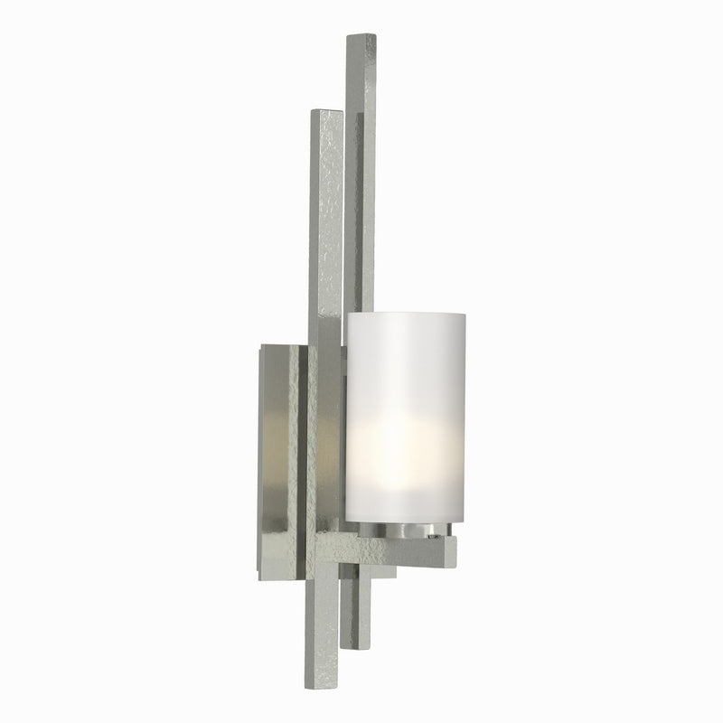 Hubbardton Forge 206301-SKT-LFT-85-GG0168 One Light Wall Sconce, Sterling