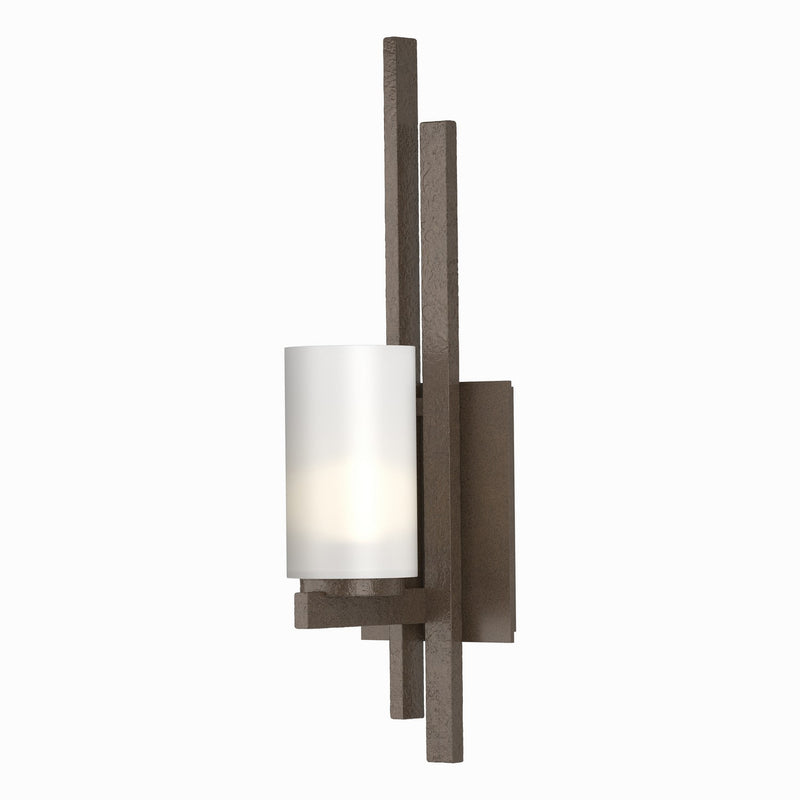 Hubbardton Forge 206301-SKT-RGT-05-GG0168 One Light Wall Sconce, Bronze