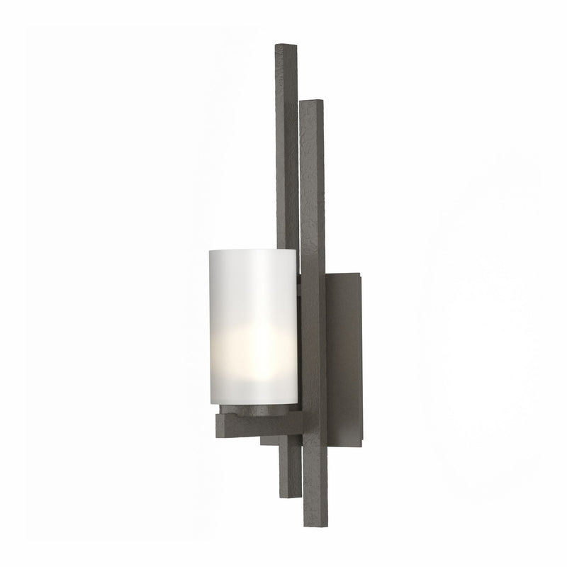Hubbardton Forge 206301-SKT-RGT-14-GG0168 One Light Wall Sconce, Oil Rubbed Bronze