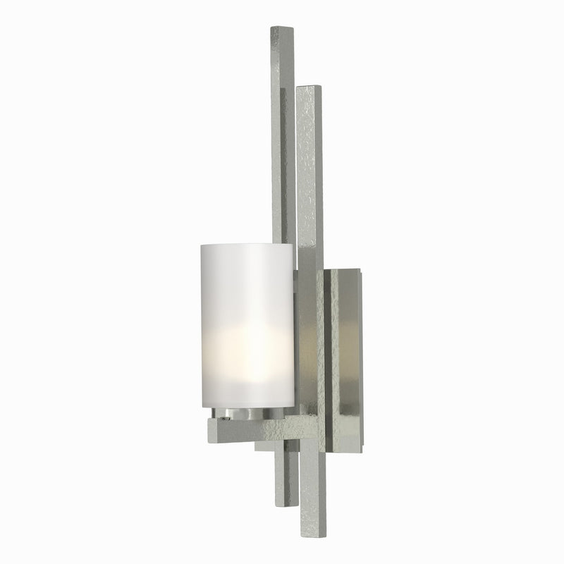 Hubbardton Forge 206301-SKT-RGT-85-GG0168 One Light Wall Sconce, Sterling