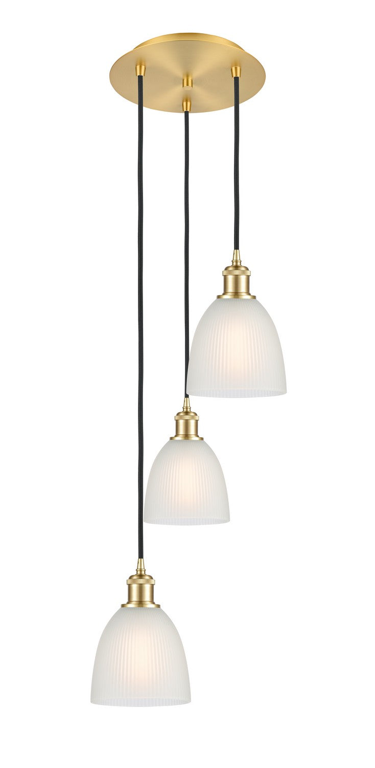 Innovations 113B-3P-SG-G381 LED Pendant, Satin Gold