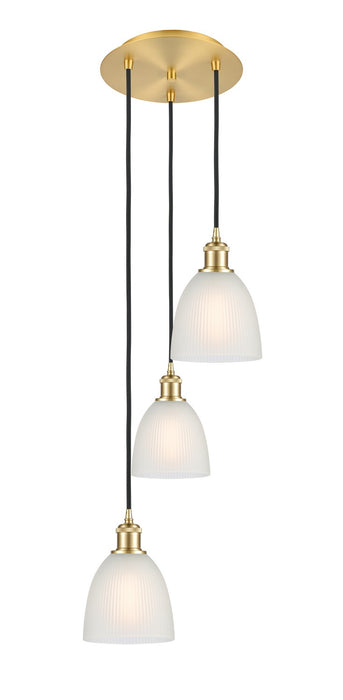 Innovations 113B-3P-SG-G381 LED Pendant, Satin Gold