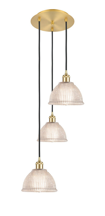 Innovations 113B-3P-SG-G422 LED Pendant, Satin Gold