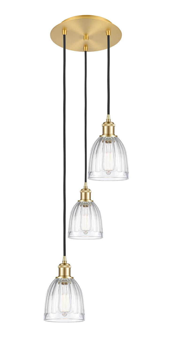 Innovations 113B-3P-SG-G442 LED Pendant, Satin Gold