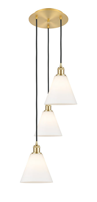 Innovations 113B-3P-SG-GBC-81 LED Pendant, Satin Gold