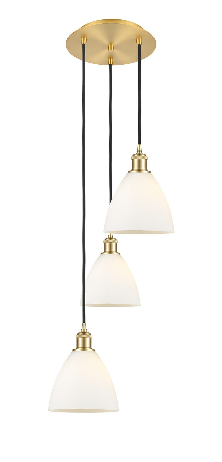 Innovations 113B-3P-SG-GBD-751 LED Pendant, Satin Gold