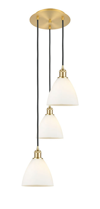 Innovations 113B-3P-SG-GBD-751 LED Pendant, Satin Gold