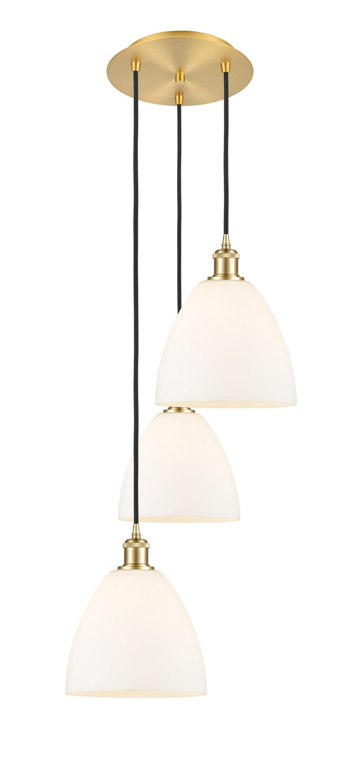 Innovations 113B-3P-SG-GBD-91 LED Pendant, Satin Gold
