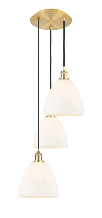 Innovations 113B-3P-SG-GBD-91 LED Pendant, Satin Gold