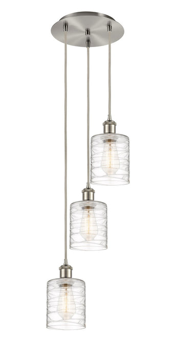 Innovations 113B-3P-SN-G1113 LED Pendant, Brushed Satin Nickel
