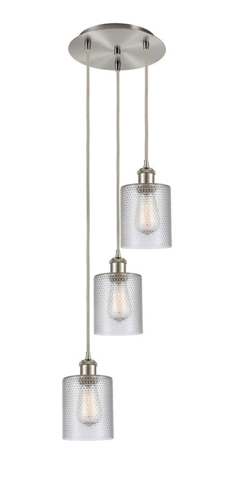Innovations 113B-3P-SN-G112 LED Pendant, Brushed Satin Nickel