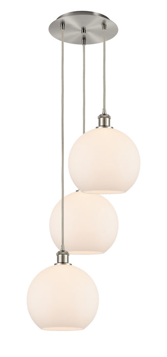 Innovations 113B-3P-SN-G121-10 LED Pendant, Brushed Satin Nickel