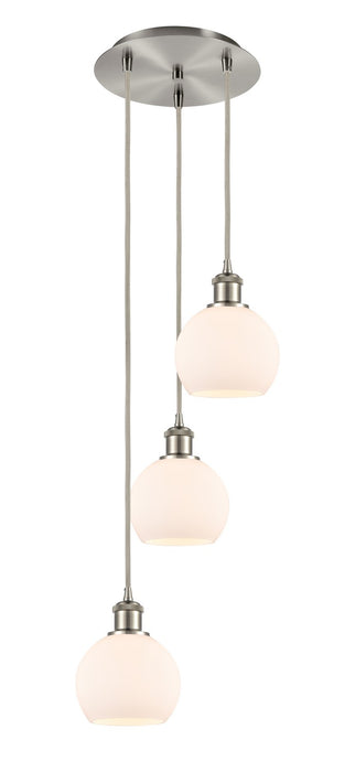 Innovations 113B-3P-SN-G121-6 LED Pendant, Brushed Satin Nickel