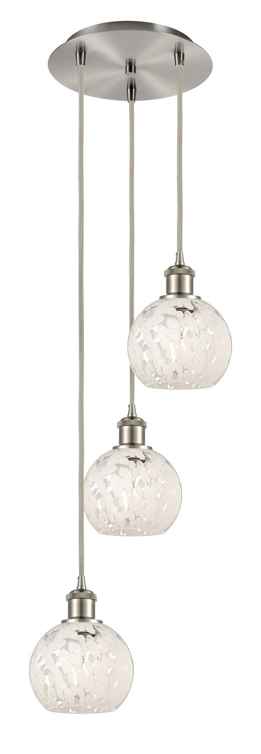 Innovations 113B-3P-SN-G1216-6WM LED Pendant, Brushed Satin Nickel