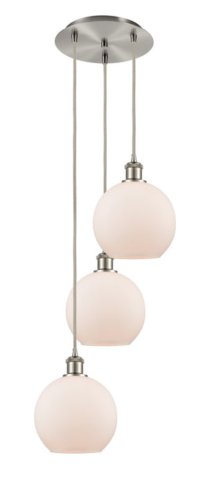 Innovations 113B-3P-SN-G121-8 LED Pendant, Brushed Satin Nickel