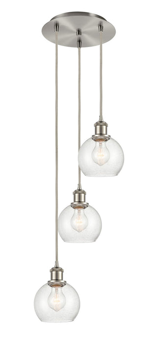 Innovations 113B-3P-SN-G124-6 LED Pendant, Brushed Satin Nickel