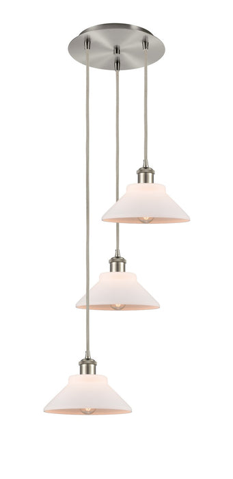 Innovations 113B-3P-SN-G131 LED Pendant, Brushed Satin Nickel