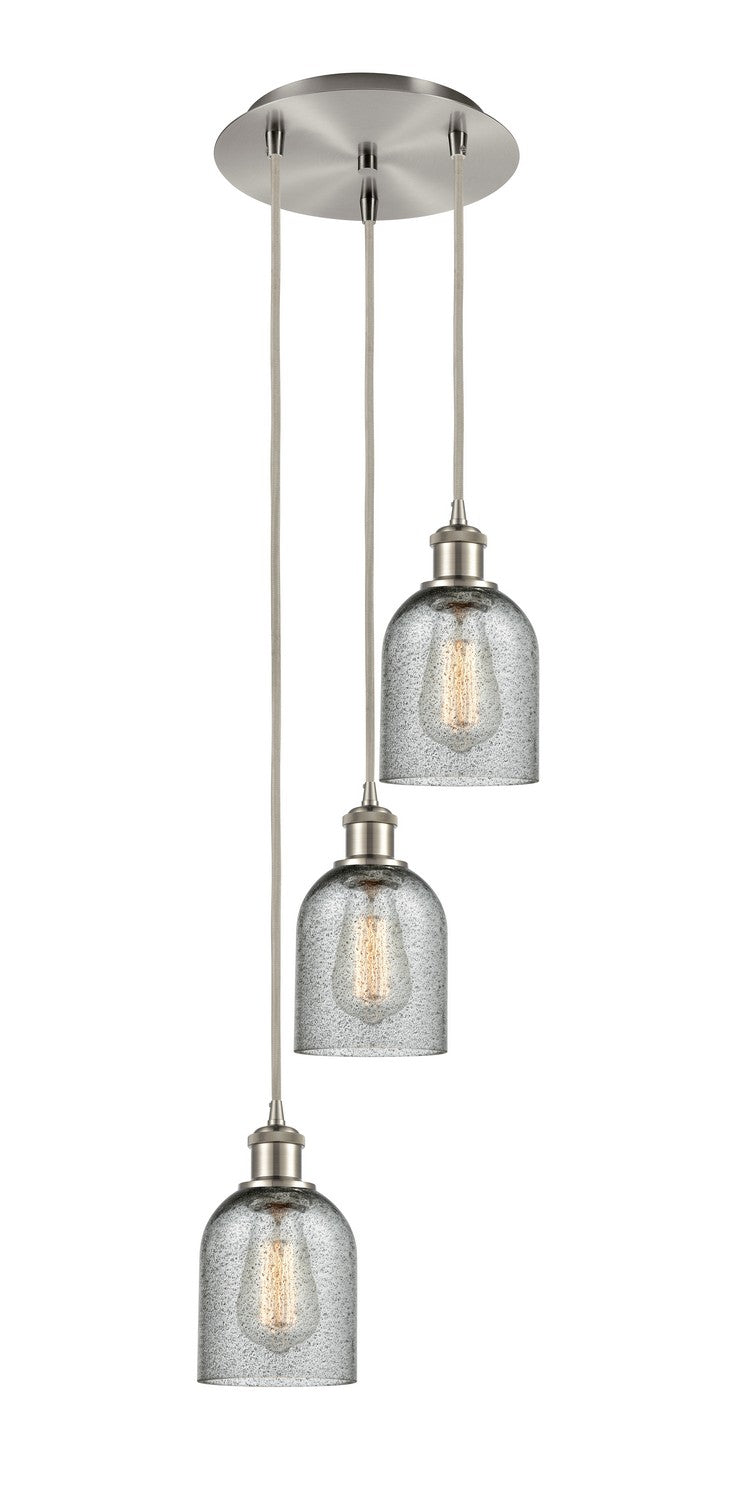 Innovations 113B-3P-SN-G257 LED Pendant, Brushed Satin Nickel