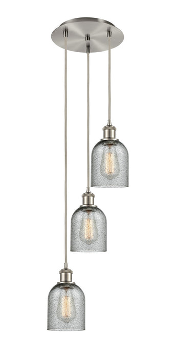 Innovations 113B-3P-SN-G257 LED Pendant, Brushed Satin Nickel