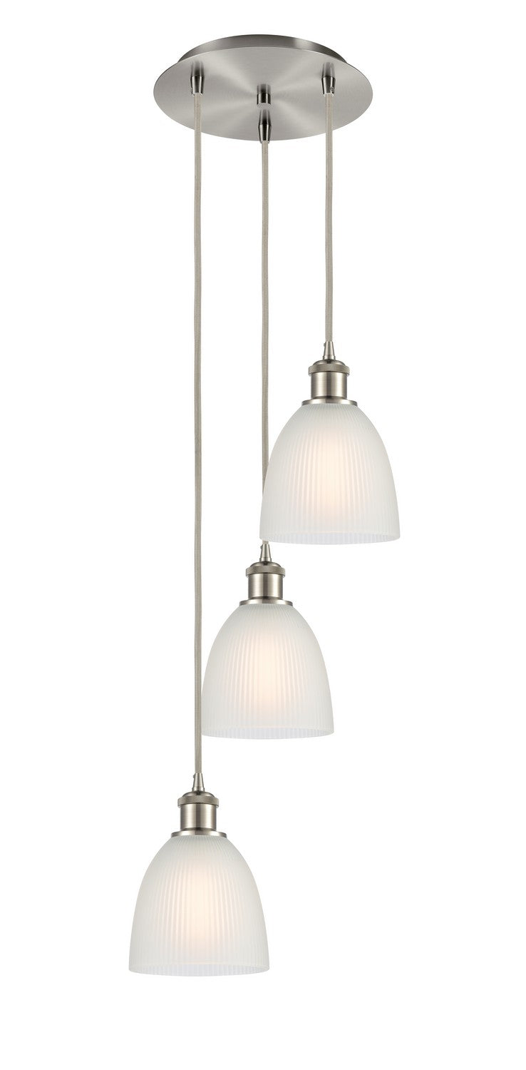 Innovations 113B-3P-SN-G381 LED Pendant, Brushed Satin Nickel